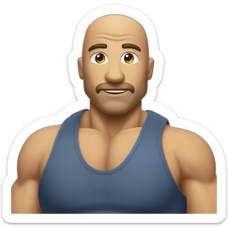 Quelqu'un qui fait de la muscu avec des haltères sticker