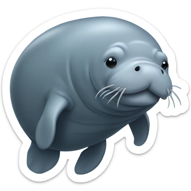 Manatee sticker