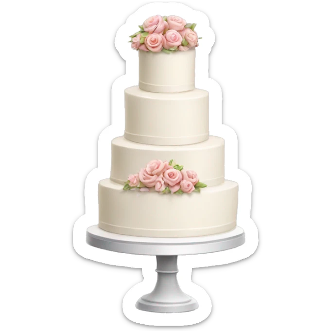 Wedding cake sticker