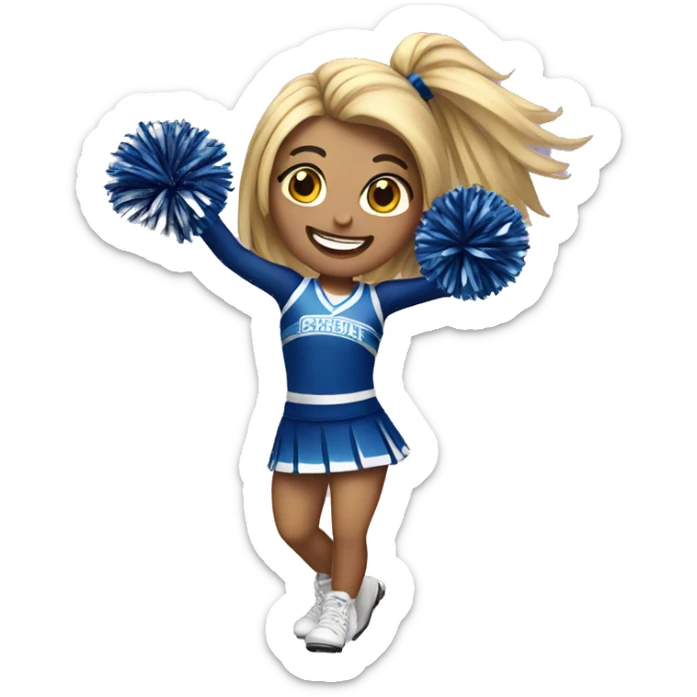 Cheerleader sticker
