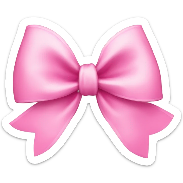 pink bow sticker