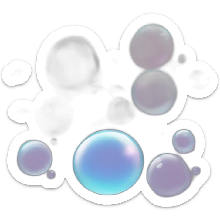 bubbles sticker
