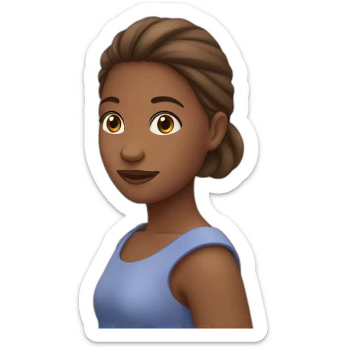 Une fille qui fait un câlin à une fille sticker