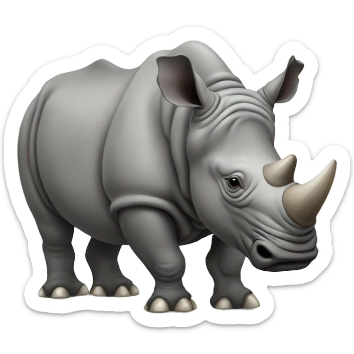 Rhino sticker