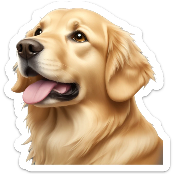 Golden retriever sticker