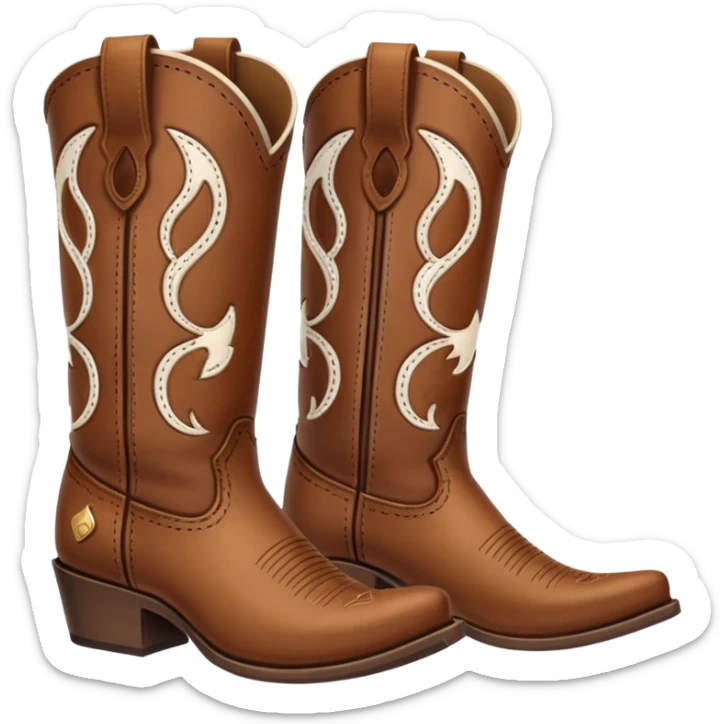 Cowboy boots sticker