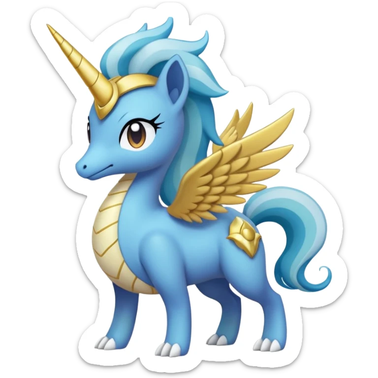 Plagg-Tikki-Celestia-Trixie-Fakémon-Pokémon-animal-hybrid-fusion-creature (full body) sticker
