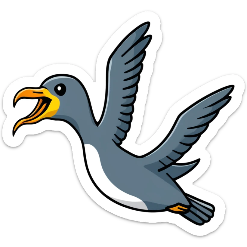 Liver bird, mythical bird symbol of Liverpool, cormorant-like bird with outstretched wings sticker