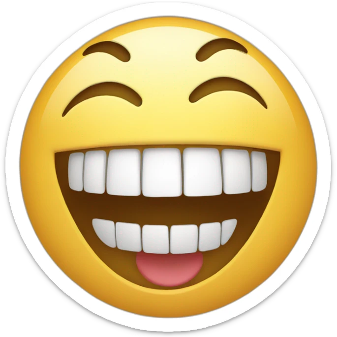 laughing face sticker
