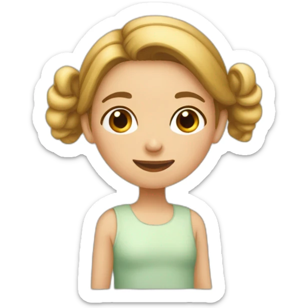 Une fille qui fait câlin à une autre fille sticker