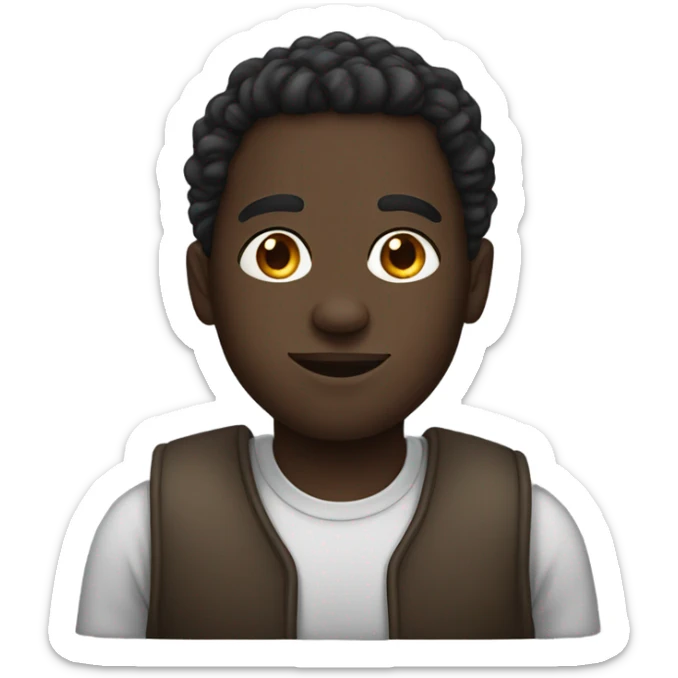 darkskin black guy sticker