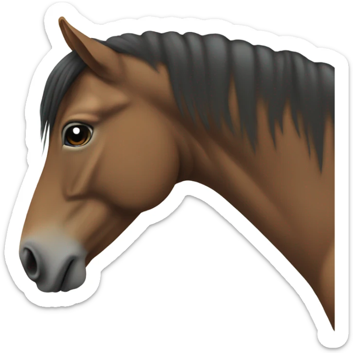 horse looking from the side sticker