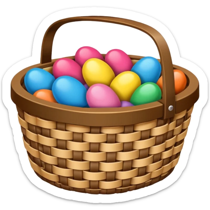 mi occorre l'emoji del tipico panaro della tombola napoletana sticker