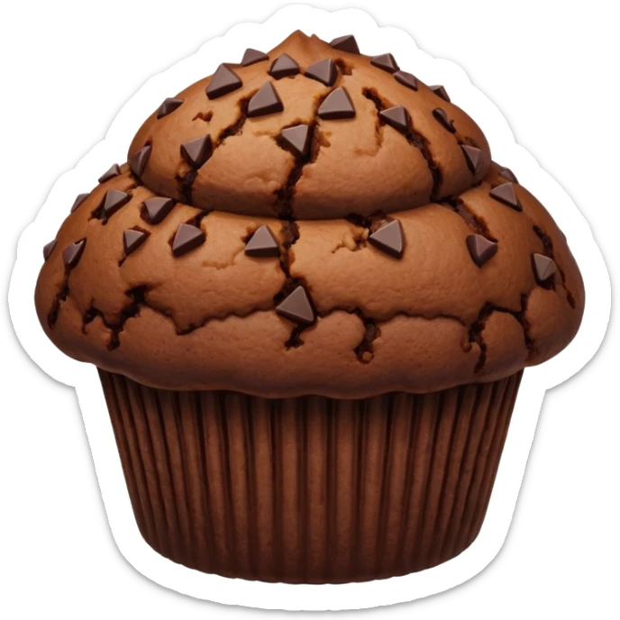 Chocolate muffin sticker
