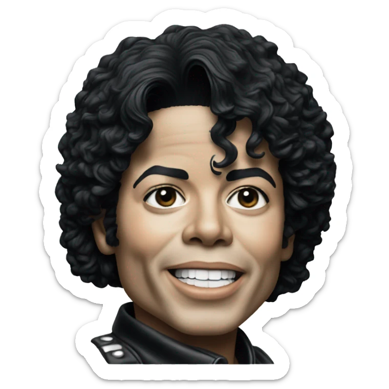 Michael jackson hyper realist sticker