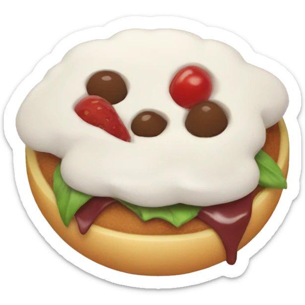 Aesthetic food sticker