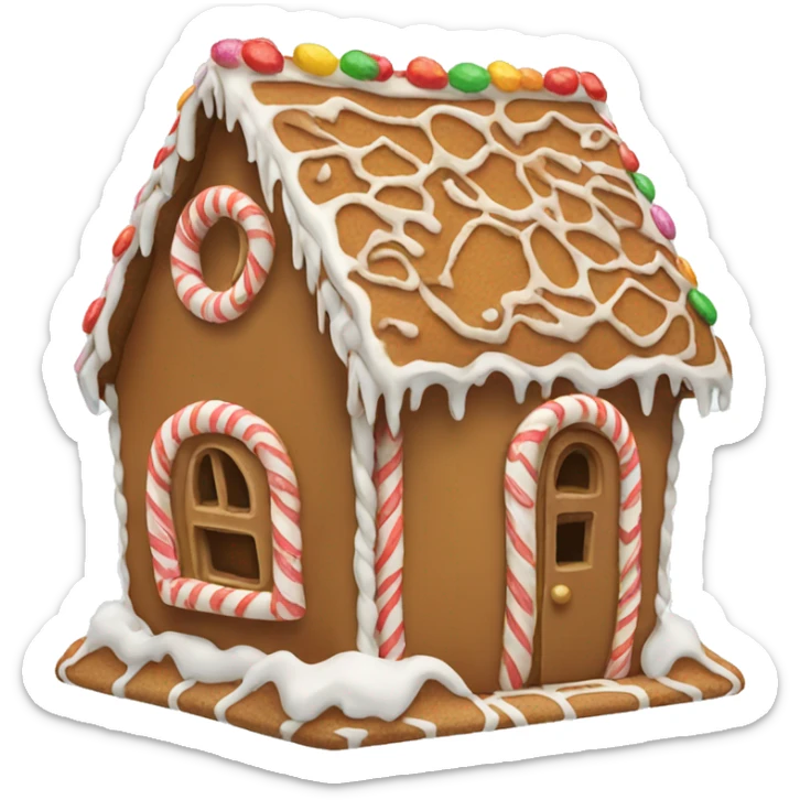 gingerbread house sticker