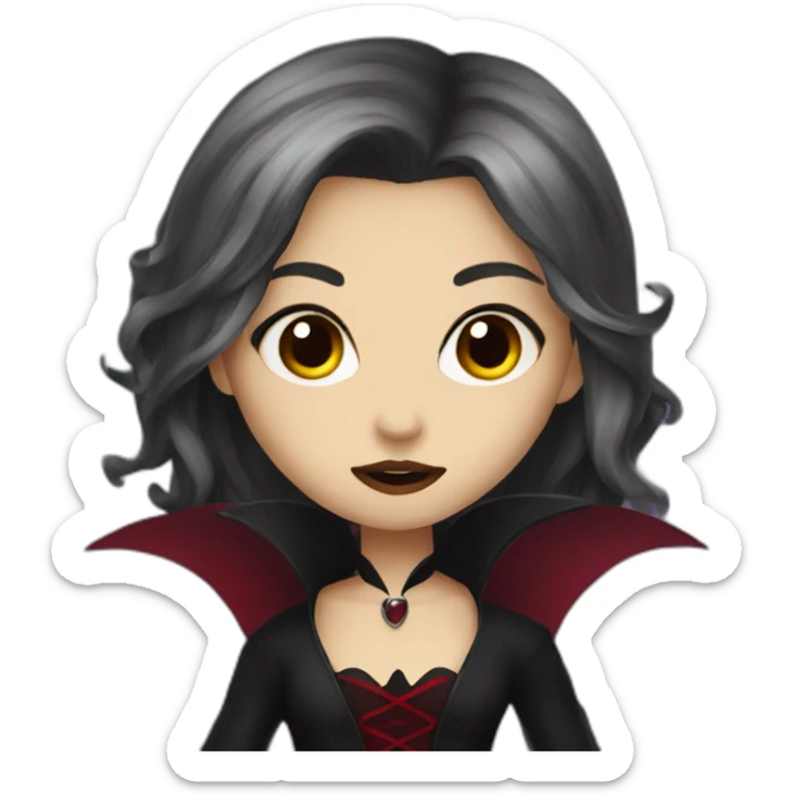 vampire-girl sticker