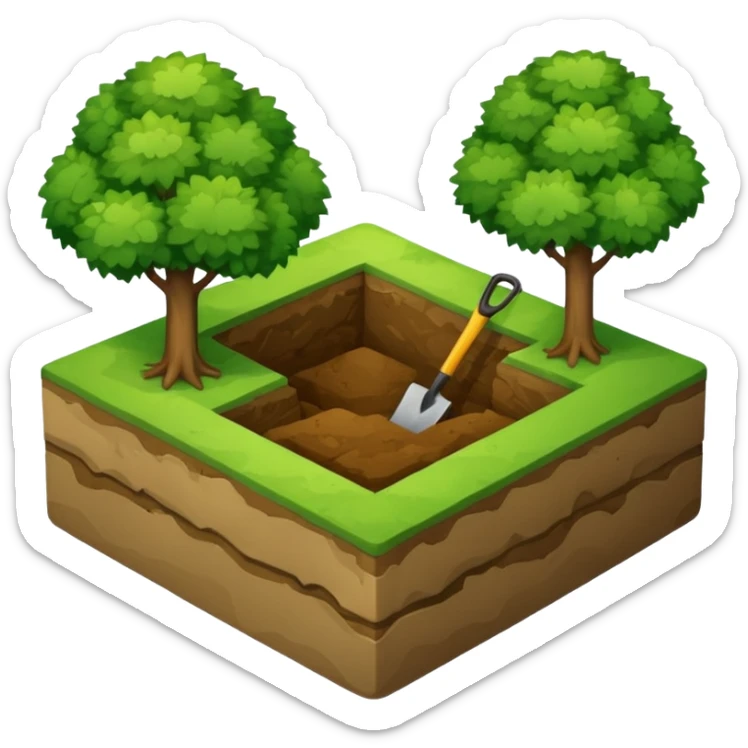 UN LOTE DE TERRENO CUADRADO PARA CONSTRUCCION VERDE Q ESTE MARCADO CON MEDIDAS sticker