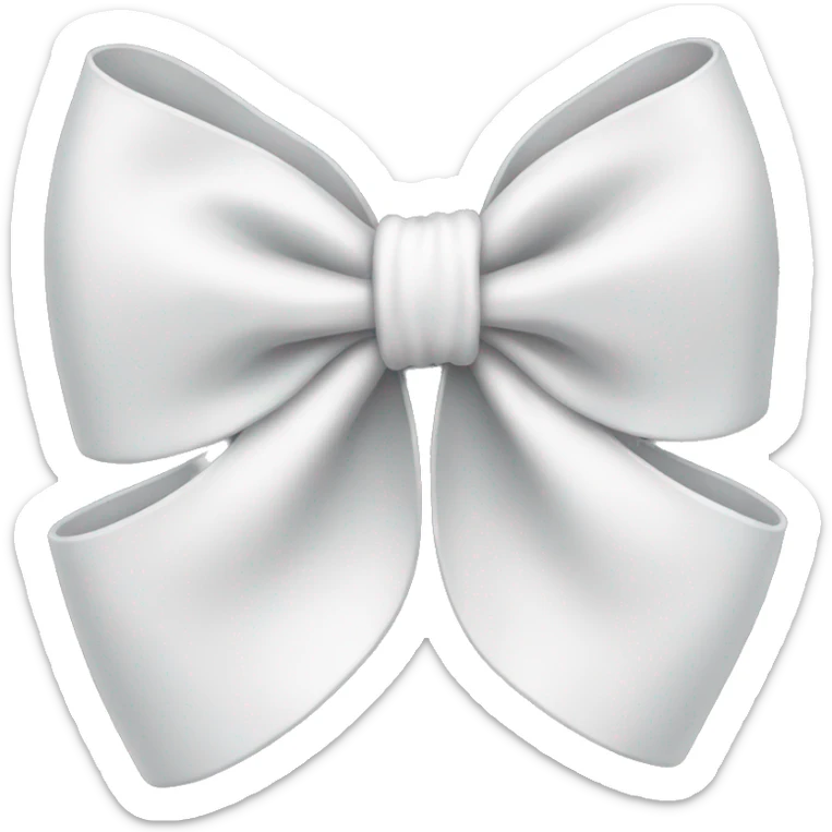 white bow sticker