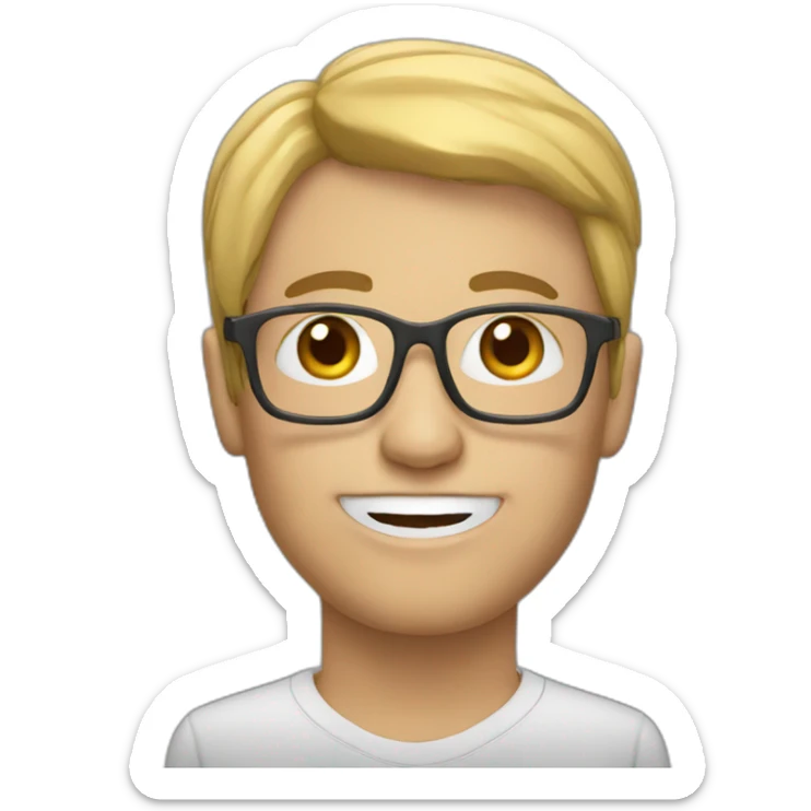 teacher head sticker