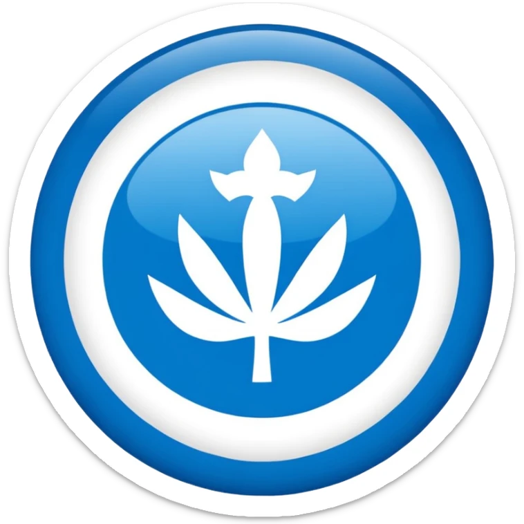 This is the flag of the Italian football club SSC Napoli. It features a large white letter “N” in the center, set against a blue circle, with a lighter blue background. Are you interested in knowing more about the team, its history, or something else related to this flag?
Emoji maker sticker