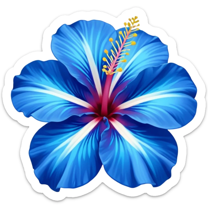 ultramarine hibiscus w cyan center 
replace purple/yellow with whitw sticker