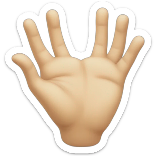 hands in the shape of a heart or a smiling face with tears of joy, to express deep gratitude sticker