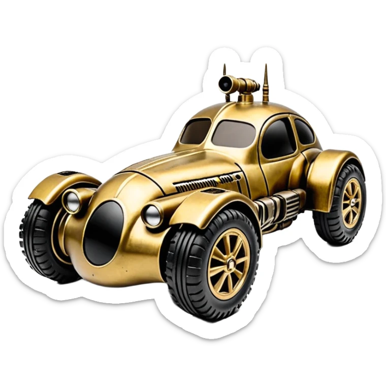 1:10 off-road Basher Batman’s 1934 tarnished C-3PO jaguar rc car  sticker