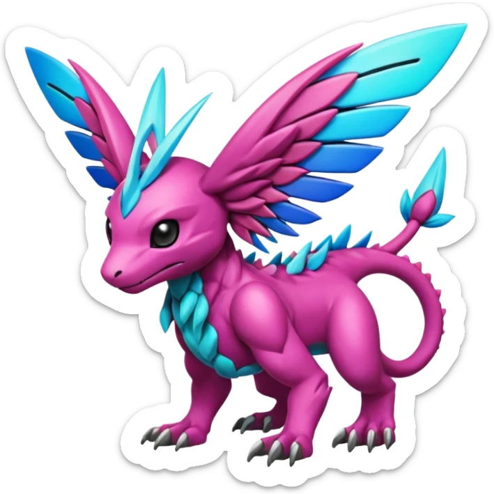 Fakémon-Pokémon-Spectrobes-Digimon-critter-fantasy-hybrid-creature  sticker