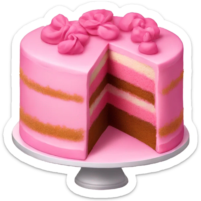 pink cake sticker