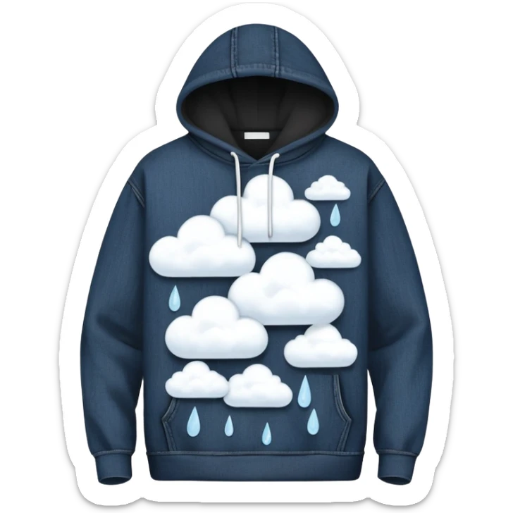 The white spots on this Black Denim Tears Hoodie take the shape of circular, cloud-like formations, resembling soft cotton wreaths. Each spot appears as a ring of irregular, fluffy shapes, giving the design a natural and organic feel. The scattered placement across the black fabric creates a striking contrast, making the hoodie both bold and artistic. sticker