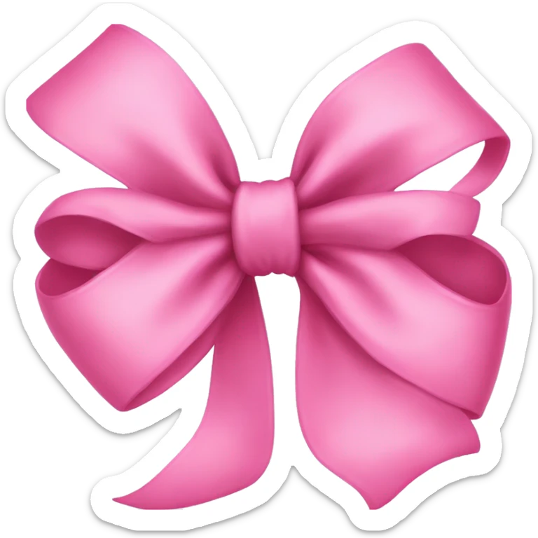 Pink bow sticker