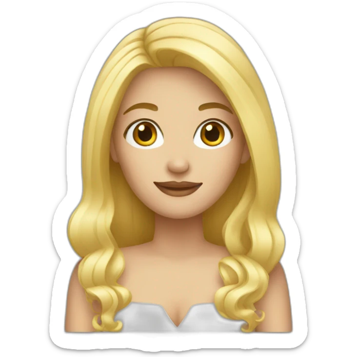 Blonde sticker