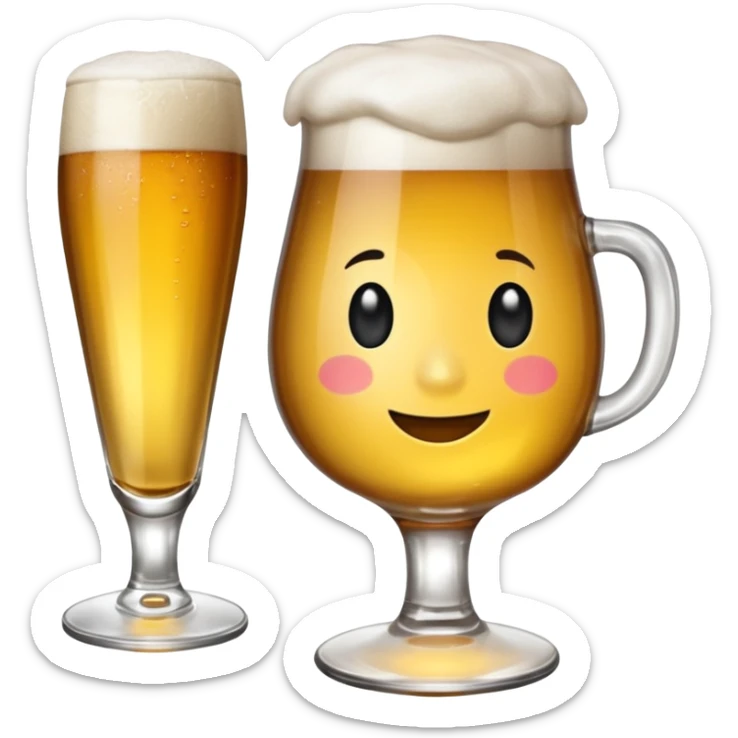 Fait une infirmière avec un verre de bière et la fête après les partiels  sticker