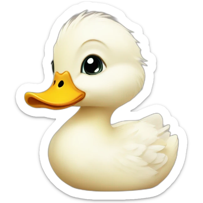 Baby duck sticker