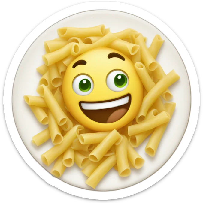 Happy pasta sticker