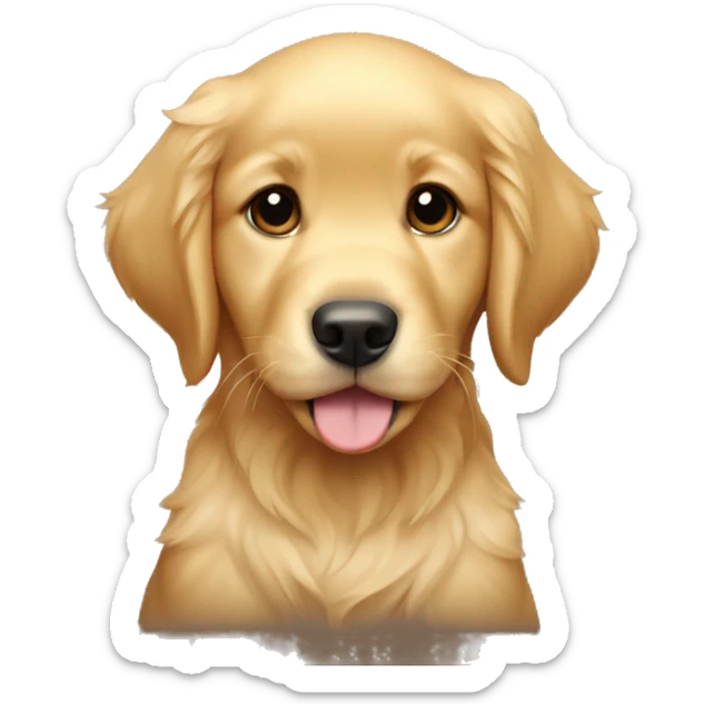 Golden Retriever puppy sticker