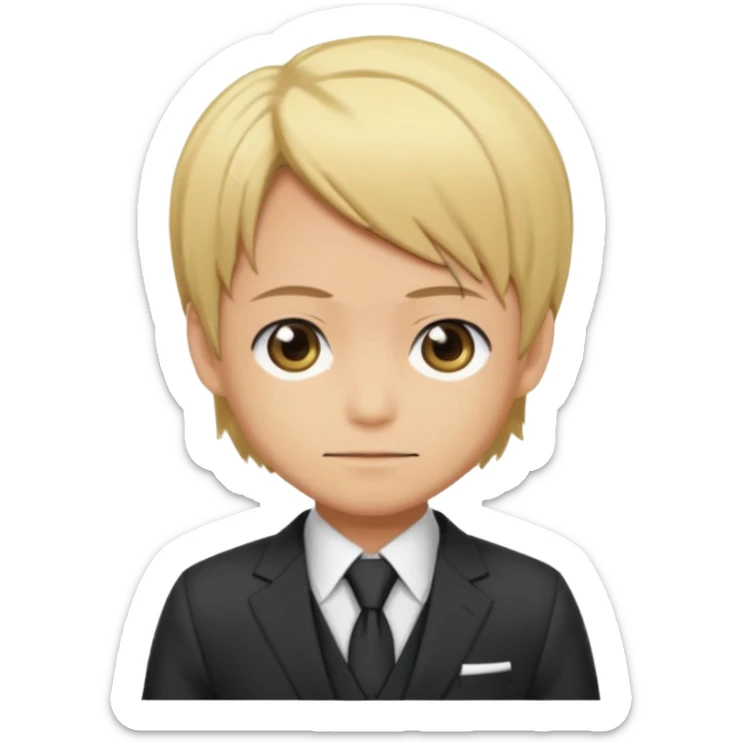 Related to chibi anime style characters of sanji animes character in 2d sticker