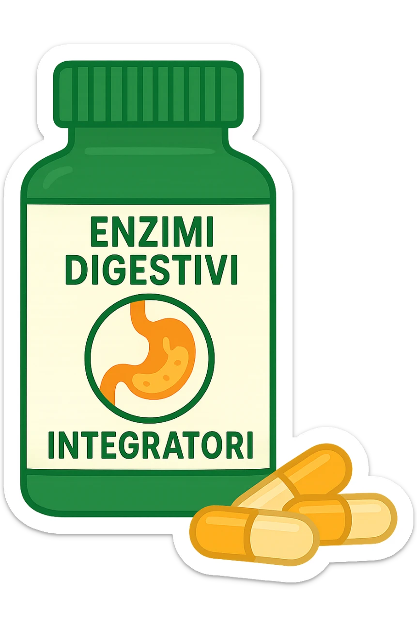 enzimi digestivi integratori sticker