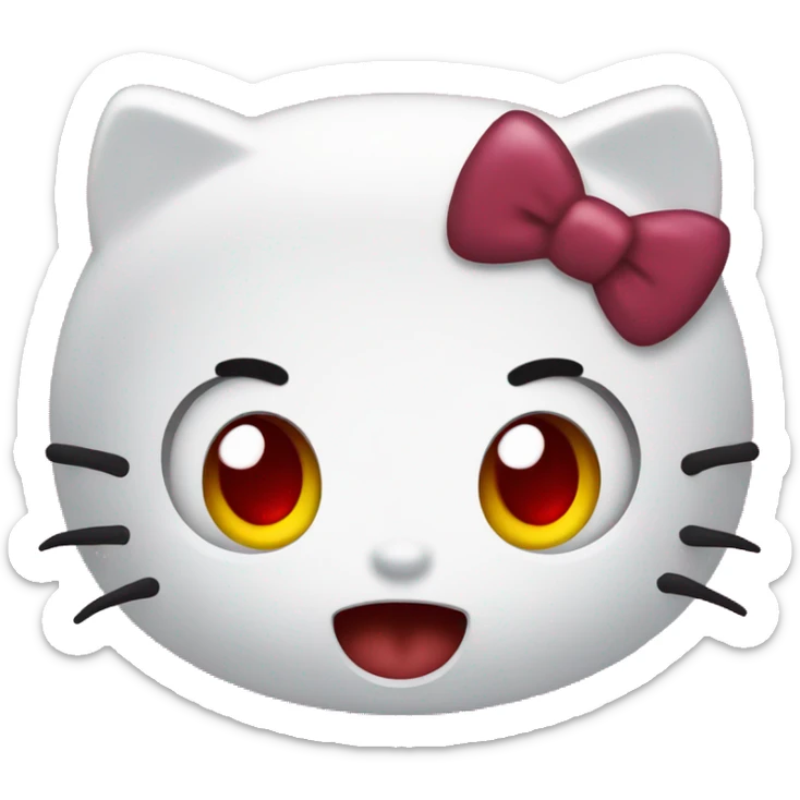 vampire hello kitty sticker