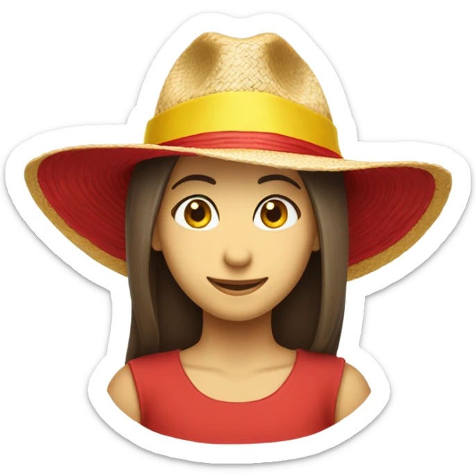 luffy hat sticker