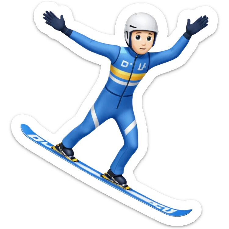 chce motikona skoczka narciarskiego jak w dsj2.pl z gry deluxe ski jump 2  sticker