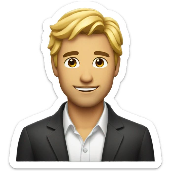 A handsome man sticker