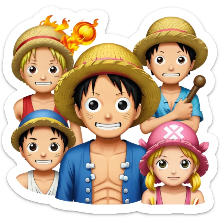 One piece sticker