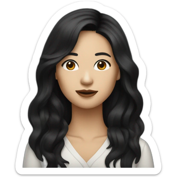 celine song director past lives Asian woman black hair sticker