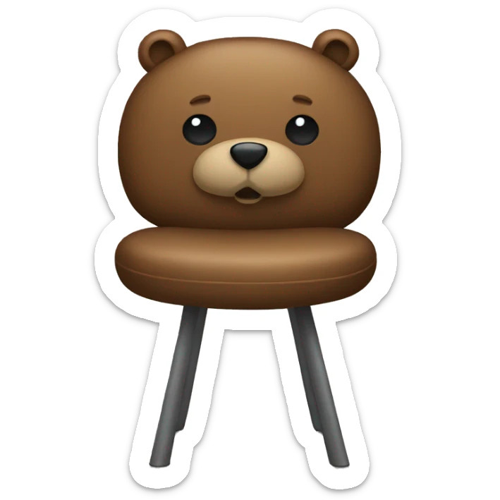 Chair Bear sticker