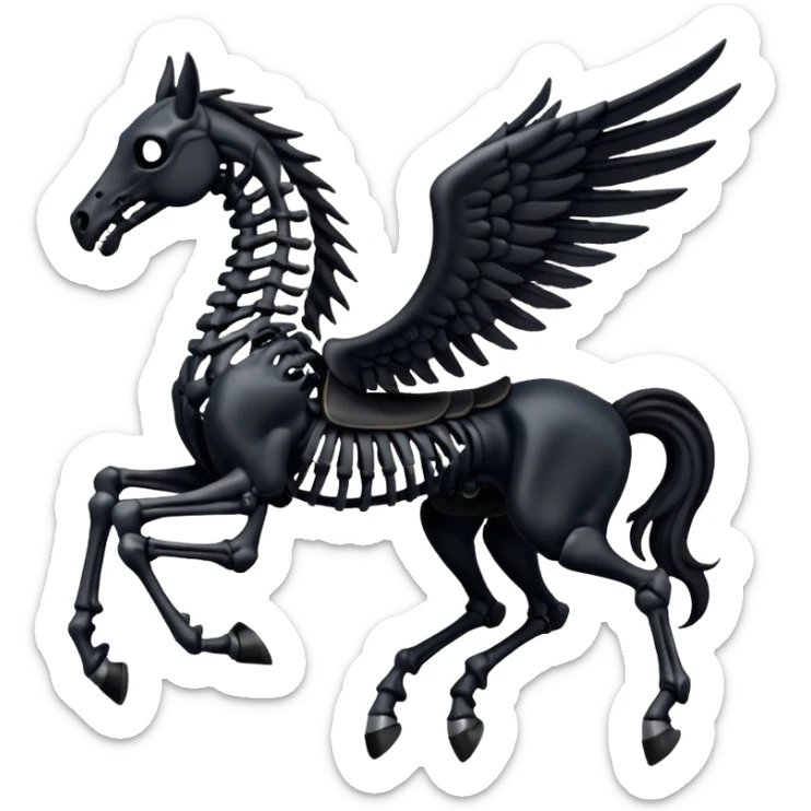 thestral: Winged horses visible only to those who have witnessed death and understand its significance. sticker