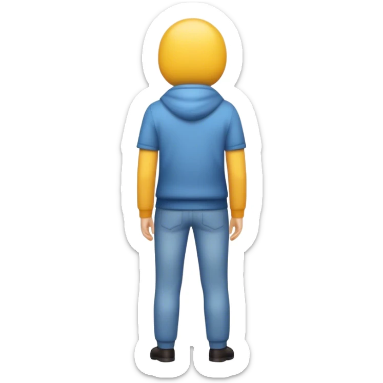 Un emoji qui montre son derrière mais io faut qu'il soit habillé  sticker