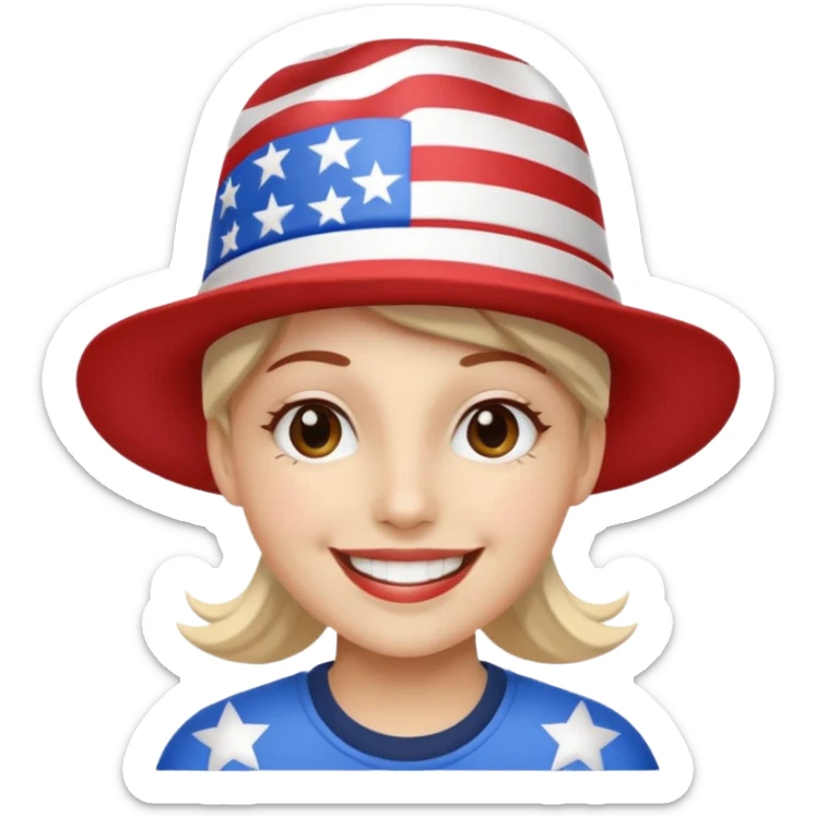Happy Fourth of July! Proud to be an American sticker